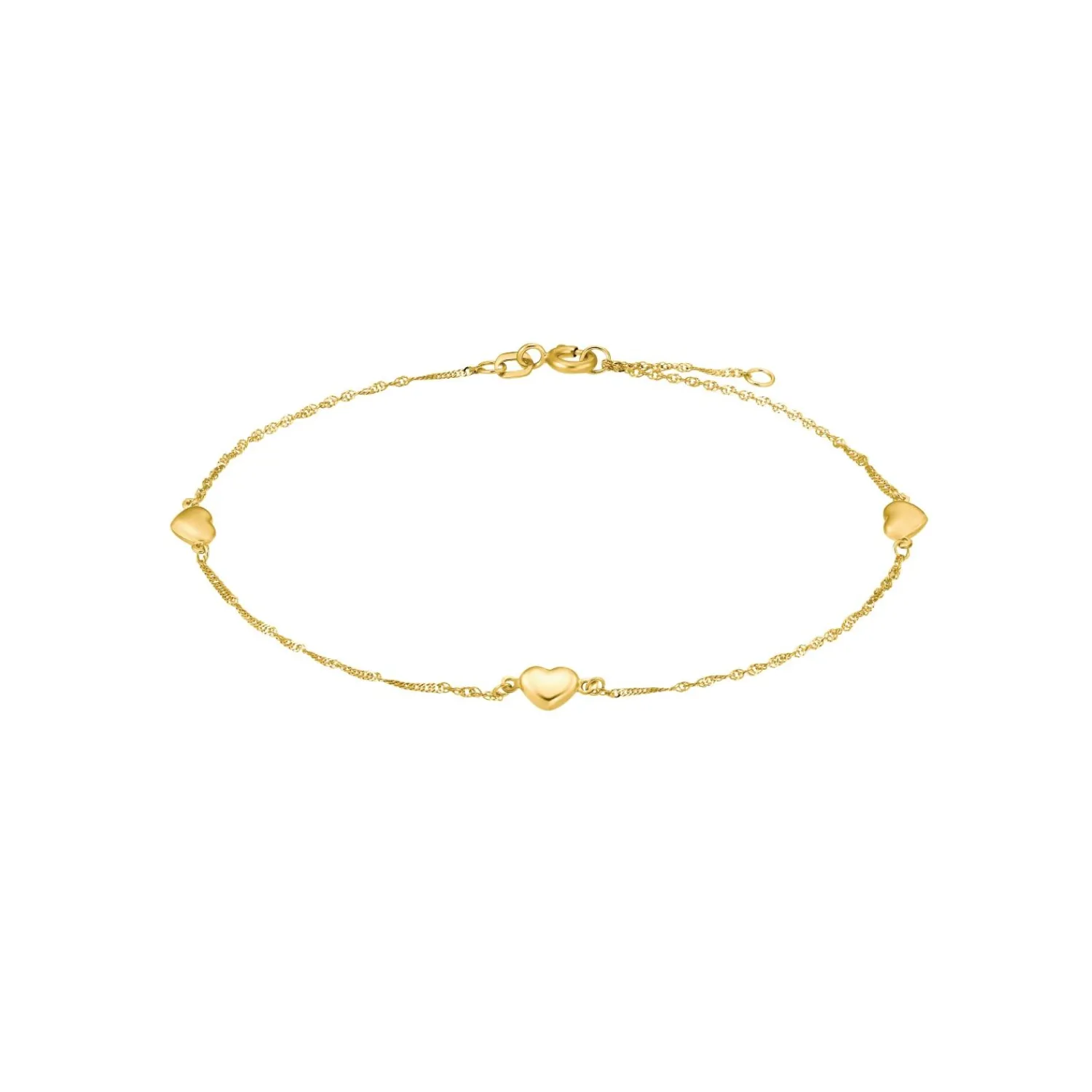 amor Enkelband Voor Dames En Heren, Unisex, Goud 375 | Hart