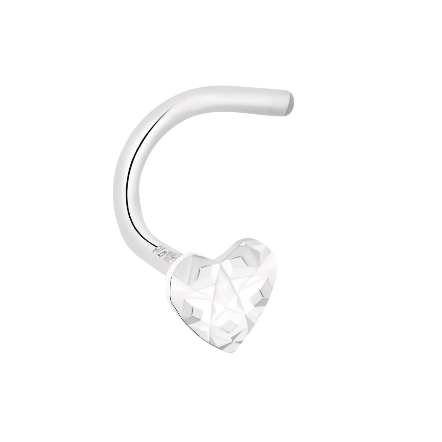 amor Neus Piercing Voor Dames, 925 Sterling Zilver | Hartje