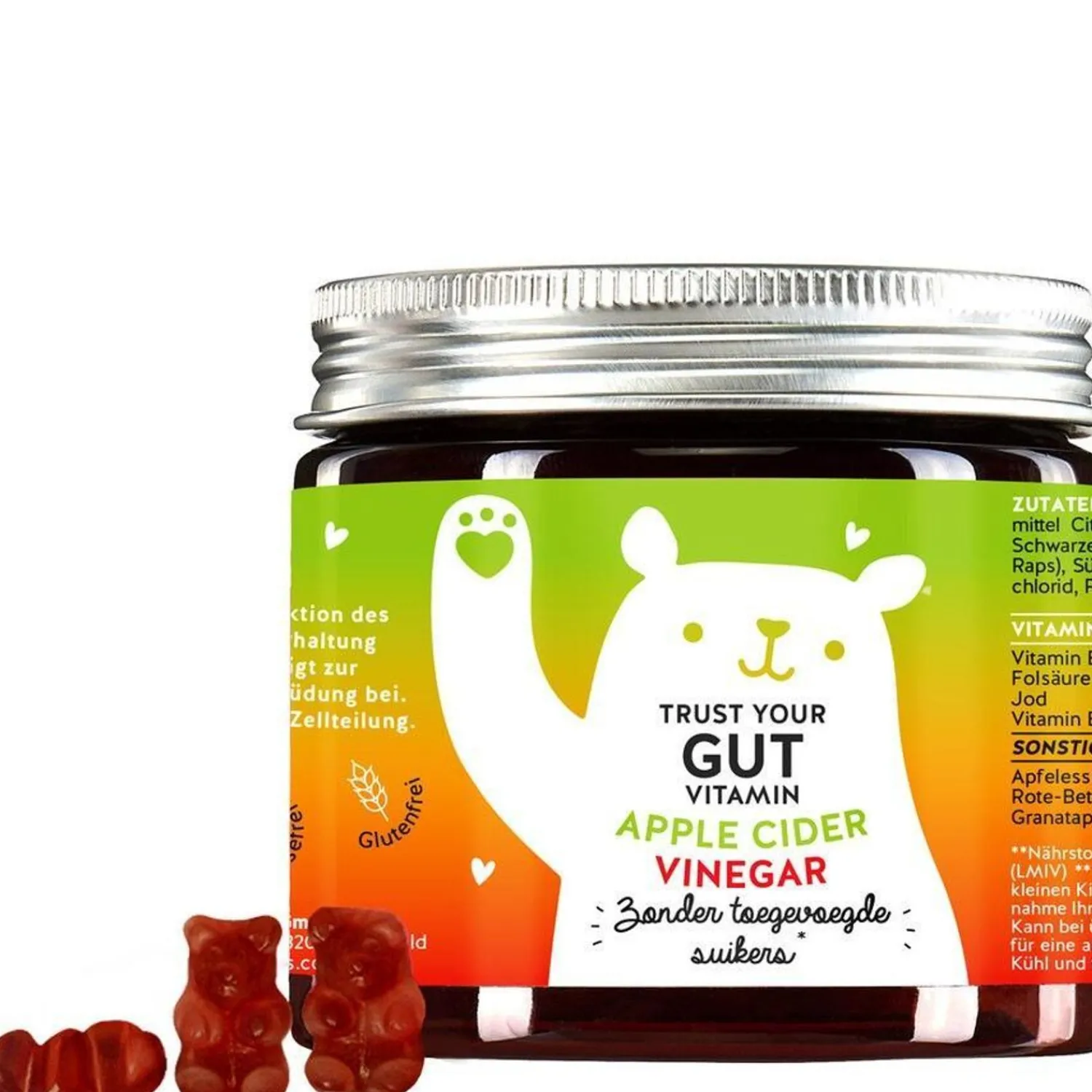 Bears With Benefits Beren Met Voordelen Vertrouw Op Je Darmen Vitaminen Met Appelciderazijn Suikervrij
