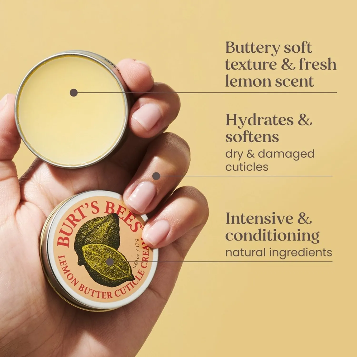 Burt's Bees Citroenboter Nagelriemcreme