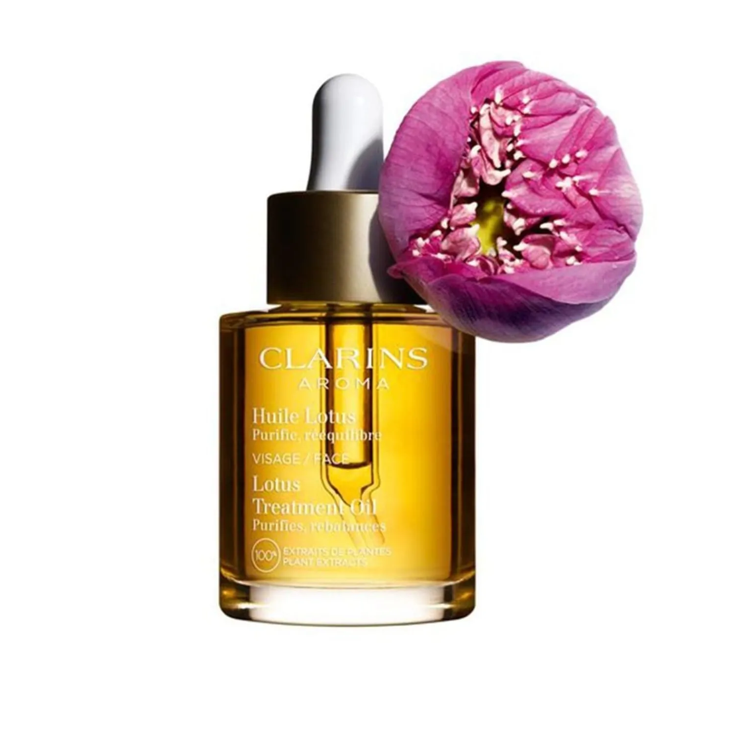 Clarins Aromaphytocare Lotus Treatment Oil - Vette Tot Gecombineerde Huid