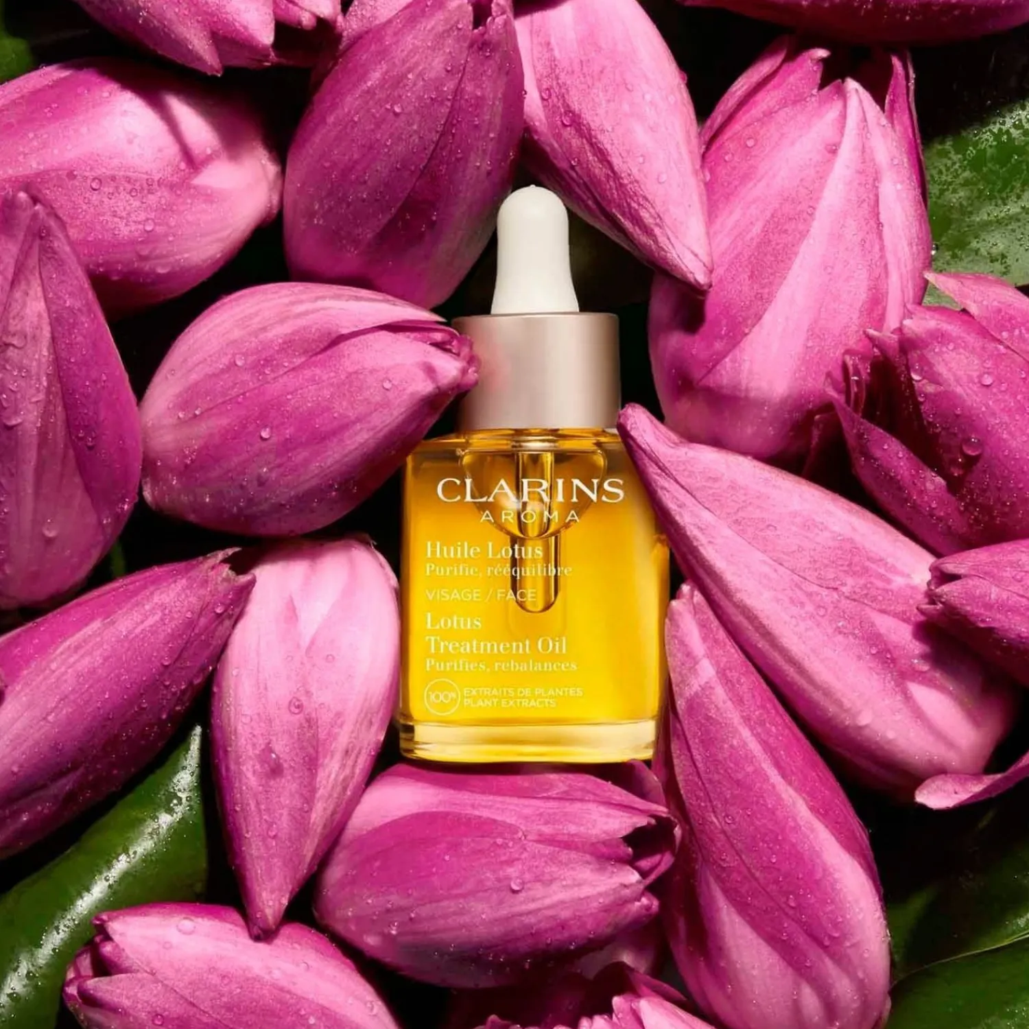Clarins Aromaphytocare Lotus Treatment Oil - Vette Tot Gecombineerde Huid
