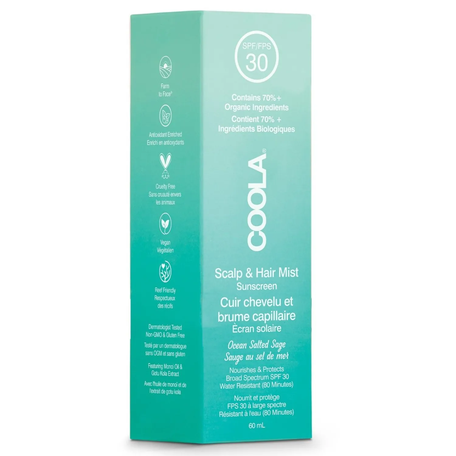Coola Classic Spf 30 Biologische Hoofdhuid- En Haarmist