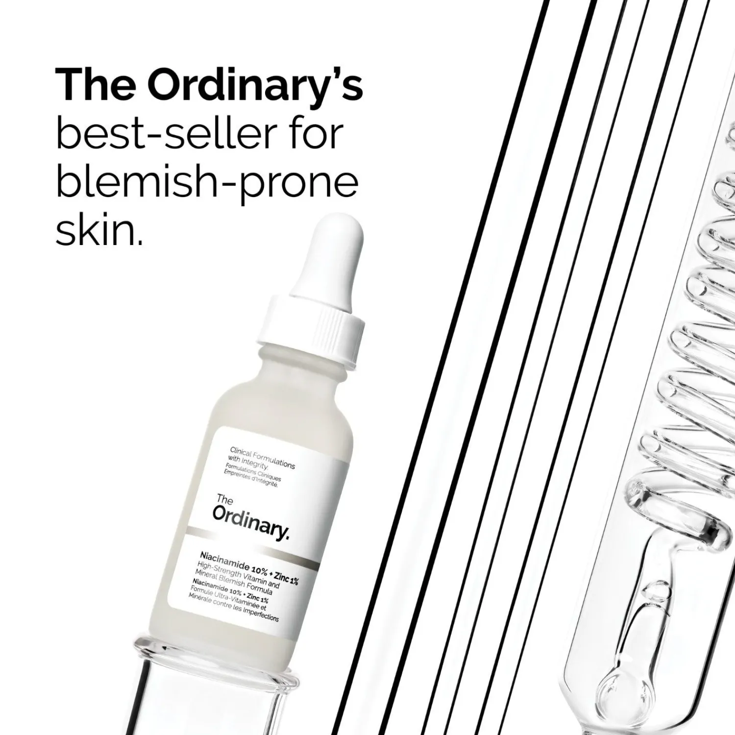The Ordinary De Gewone Puistjesbestrijding Niacinamide 10% + Zink 1%