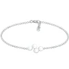 Elli Dames Cirkel Geo Platelets In 925 Sterling Zilver Rose Gold Plated