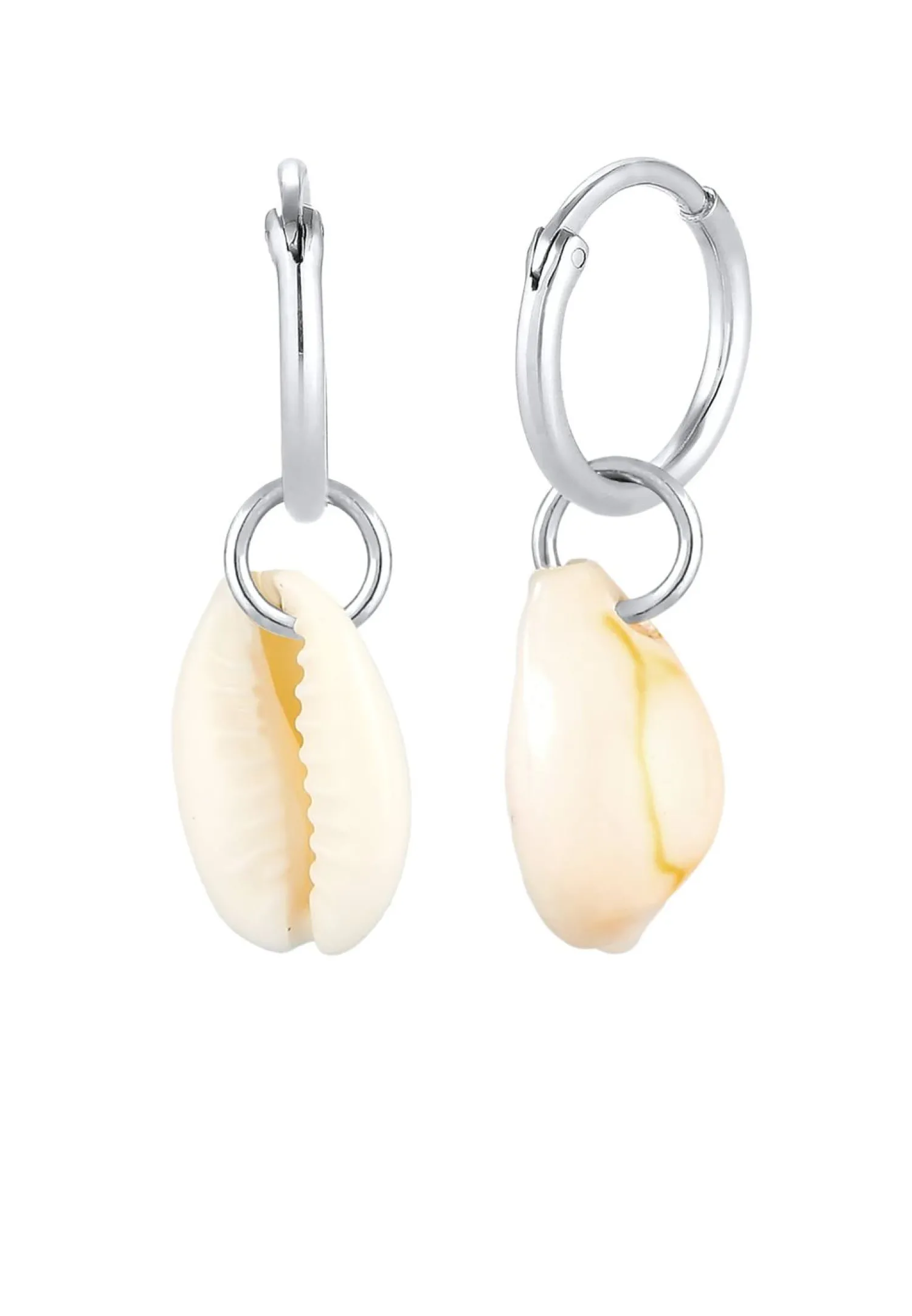 Elli Dames Creools Zee Vakantie Trend Met Kauri Schelpen In 925 Sterling Zilver Verguld