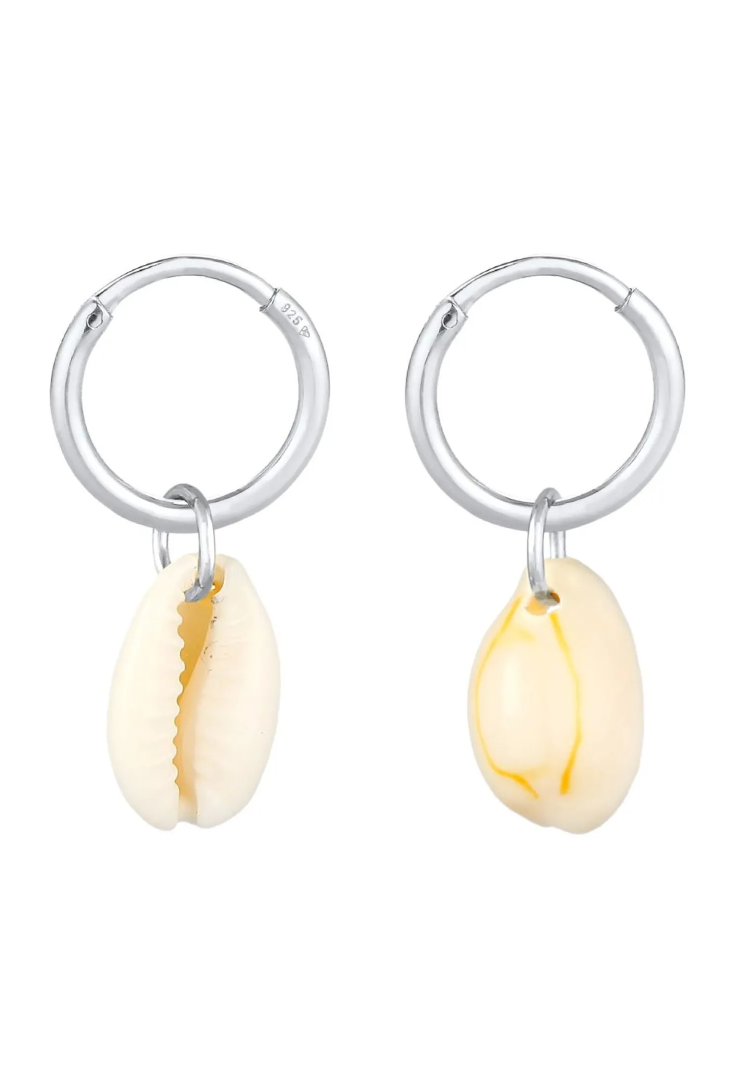 Elli Dames Creools Zee Vakantie Trend Met Kauri Schelpen In 925 Sterling Zilver Verguld