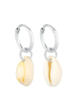 Elli Dames Creools Zee Vakantie Trend Met Kauri Schelpen In 925 Sterling Zilver Verguld