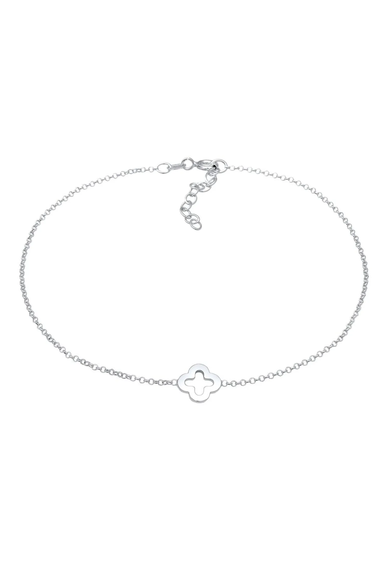 Elli Dames Enkelbandje Klaverblad Hanger Geluk In 925 Sterling Zilver