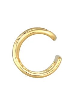 Elli Dames Enkelvoudige Oorklem Cross Trend Blogger In 925 Sterling Zilver Verguld