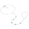 Elli Dames Handketting Accessoire Fonkelend Met Kristallen In 925 Sterling Zilver Verguld