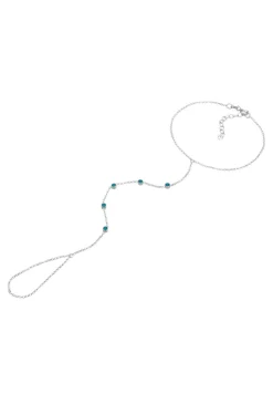 Elli Dames Handketting Accessoire Fonkelend Met Kristallen In 925 Sterling Zilver Verguld