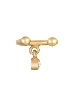 Elli Dames Oorklem Bal Elegant Met Kristal In 925 Sterling Zilver