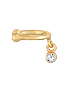 Elli Dames Oorklem Bal Elegant Met Kristal In 925 Sterling Zilver