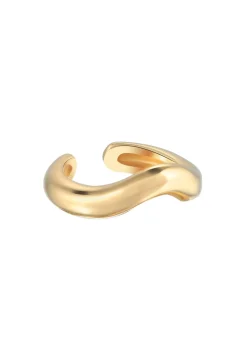 Elli Dames Oorklem Golvend Ontwerp In 925 Sterling Zilver