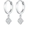 Elli DIAMONDS Dames Creools Hanger Fonkelend Met Diamant (0,056 Ct.) In 925 Sterling Zilver