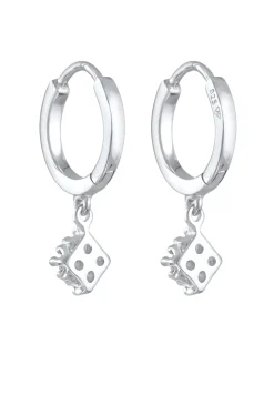 Elli DIAMONDS Dames Creools Hanger Fonkelend Met Diamant (0,056 Ct.) In 925 Sterling Zilver