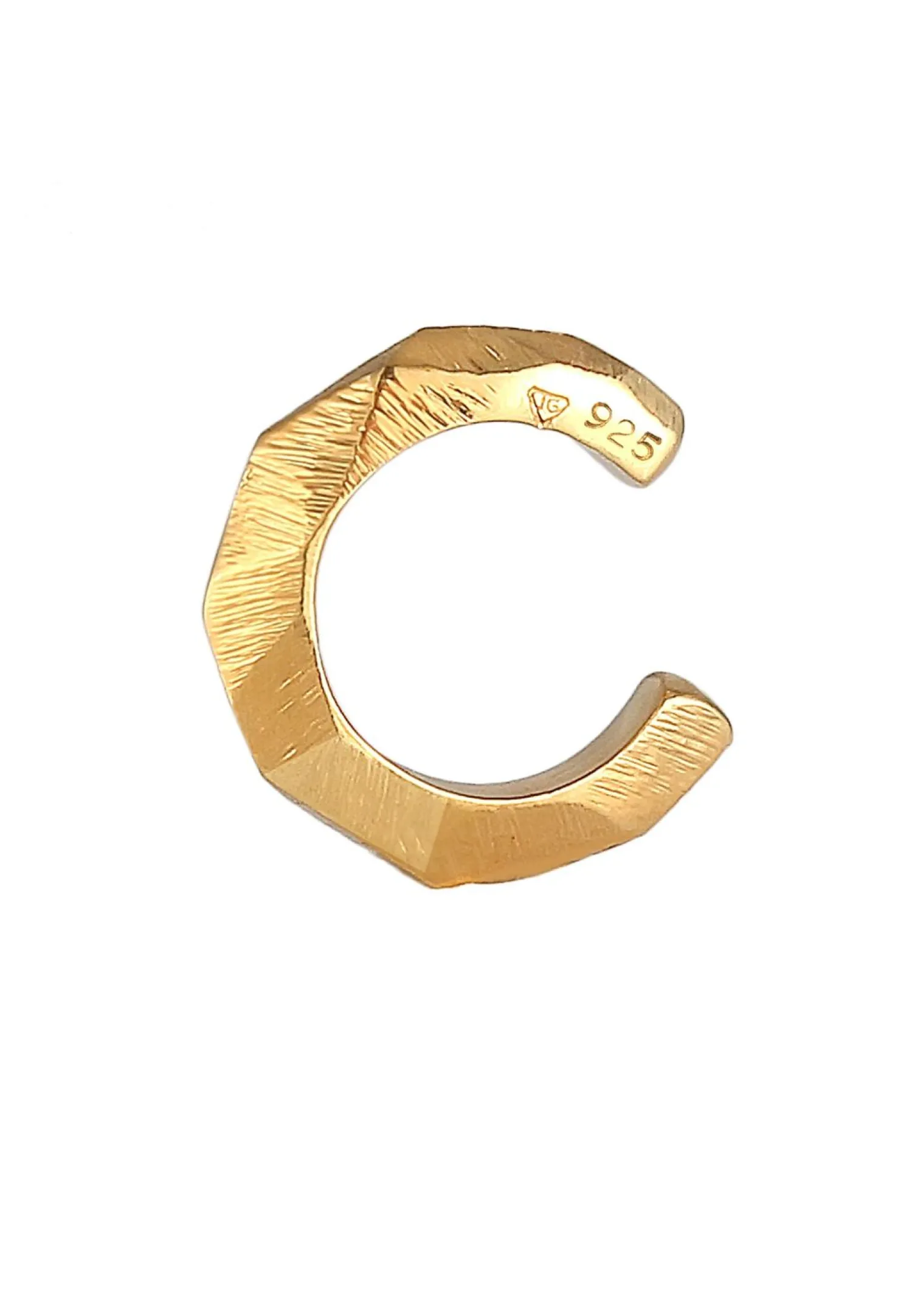 Elli Earcuff Klem Enkel Facet Look 925 Zilver