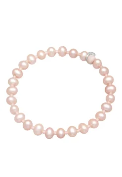 Elli PREMIUM Dames Kralen Roos Met Gekweekte Zoetwaterparels In 925 Sterling Zilver