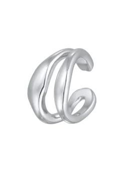 Elli PREMIUM Dames Oorklem Organisch Ontwerp In 925 Sterling Zilver