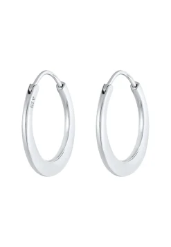 Elli PREMIUM Oorbellen Dames Creools Basis In 925 Sterling Zilver Verguld