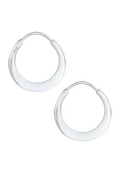 Elli PREMIUM Oorbellen Dames Creools Basis In 925 Sterling Zilver Verguld