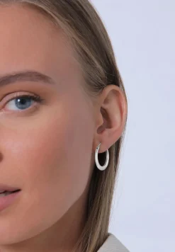 Elli PREMIUM Oorbellen Dames Creools Basis In 925 Sterling Zilver Verguld