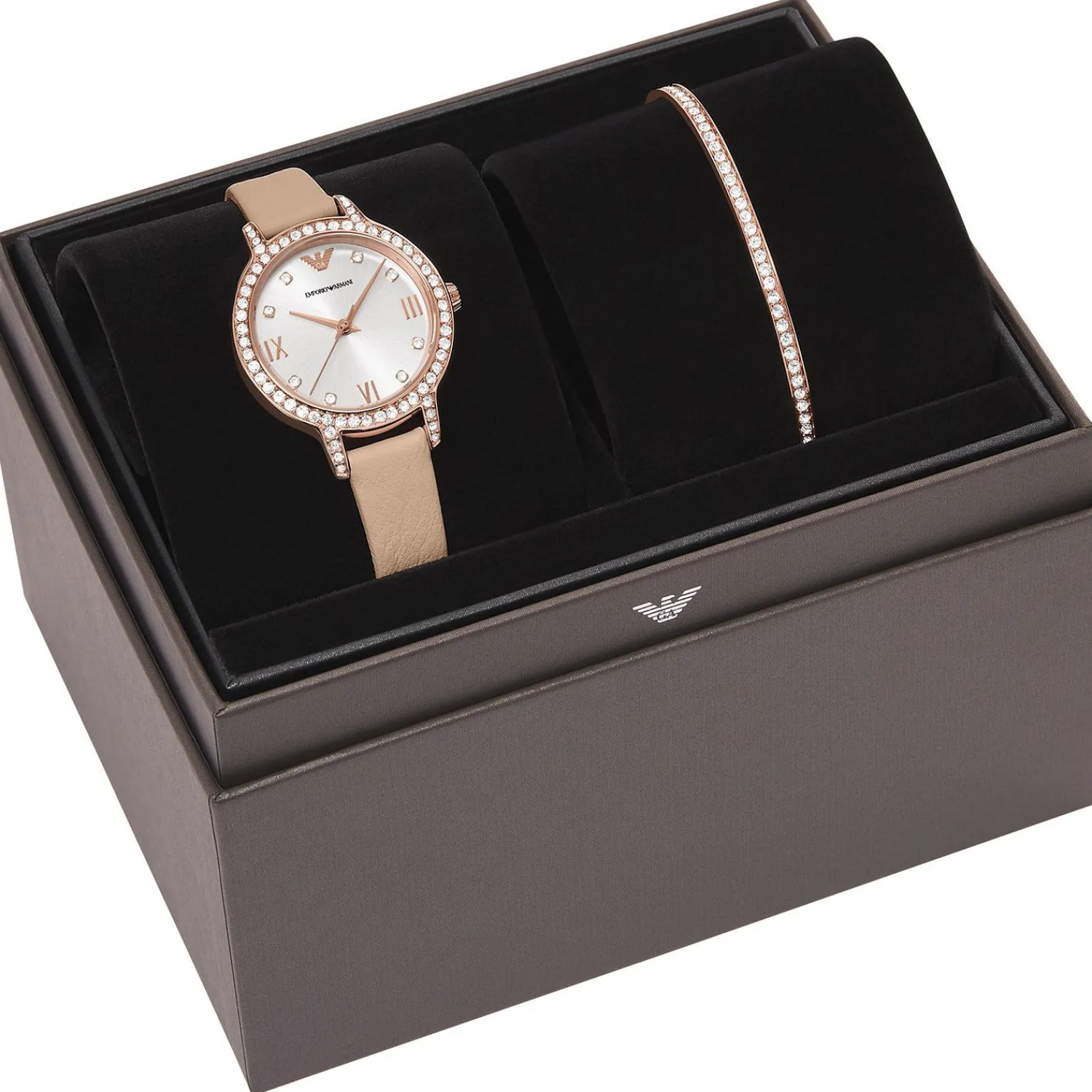 Emporio Armani Horlogeset Edelstaal