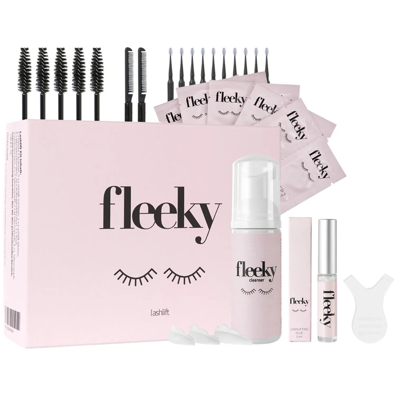 Fleeky Lash Lift Kit Maxi - Duurzame Wimperlifting Voor Korte En Lange Wimpers
