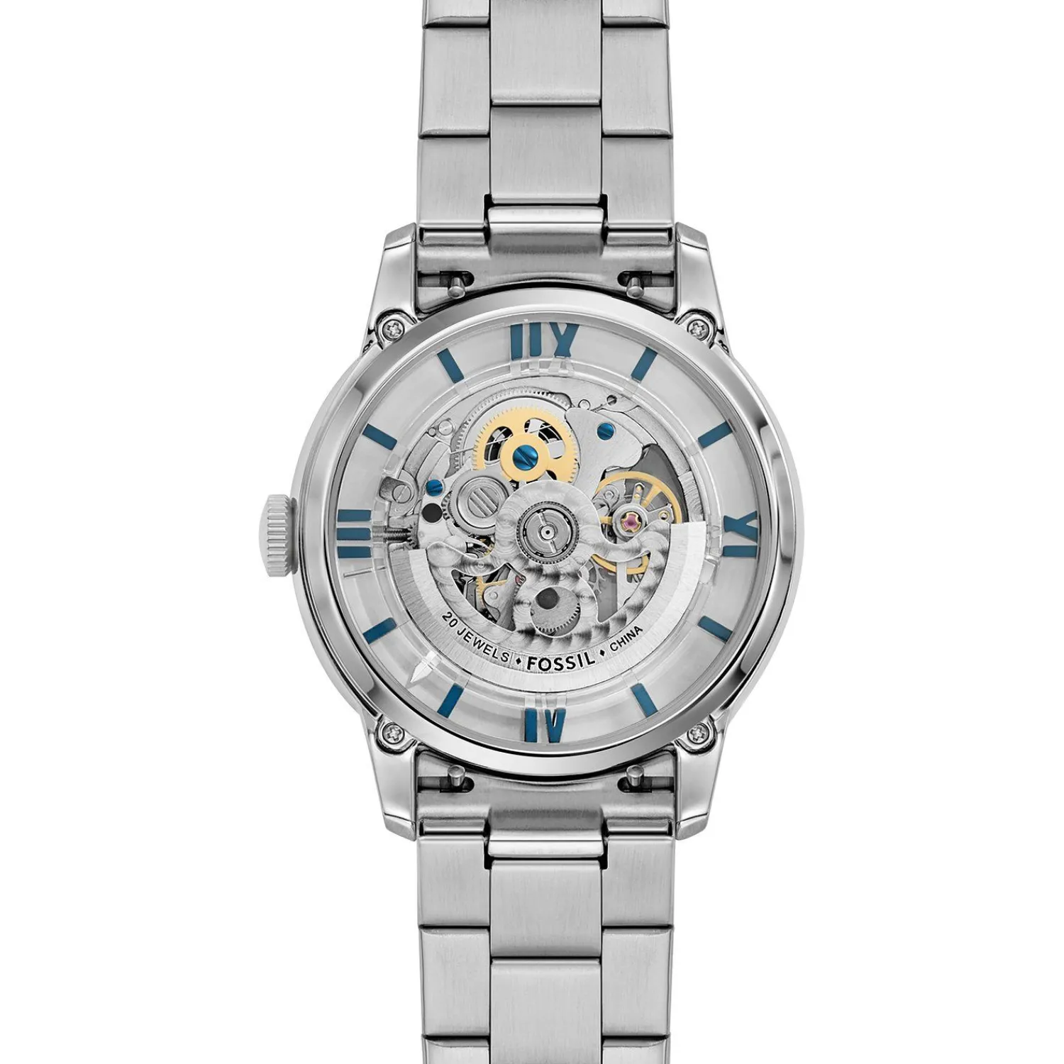 Fossil Herenhorloge Edelstaal