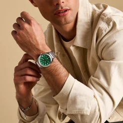 Fossil Herenhorloge Edelstaal
