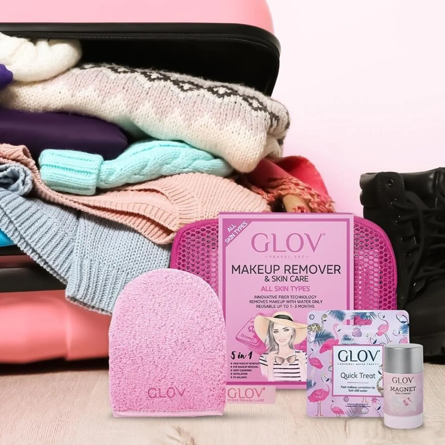 GLOV Reisset Roze