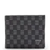 Guess Jet Set Heren Billfold Portemonnee Leer - Zwart