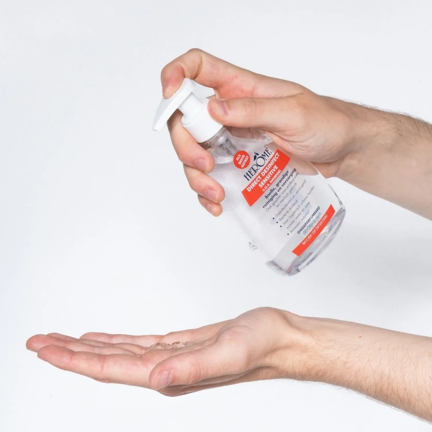 Herome Cosmetics Handverzorging Direct Desinfect Handgel Sensitive (Parfumvrij)