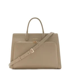 Isabel Bernard Honore Dames Handtas/Laptoptas Leer - Taupe