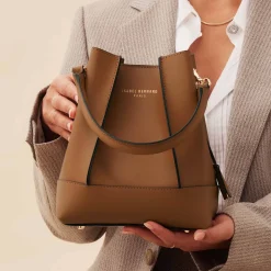 Isabel Bernard Femme Forte Dames Crossbody Tas/Handtas Leer - Bruin