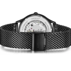 Joh. Rothmann Zelfopwindend Horloge Modern I. In Zwart Edelstaal In Zwart