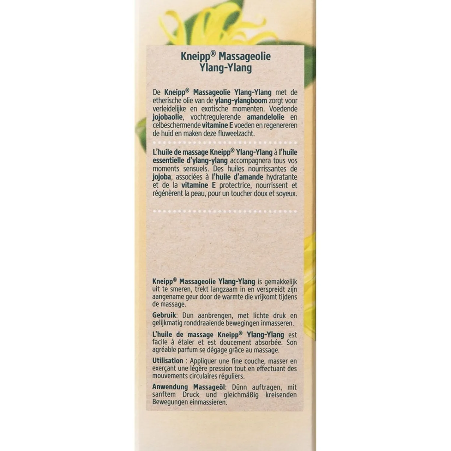 Kneipp Massageolie Ylang Ylang 100Ml