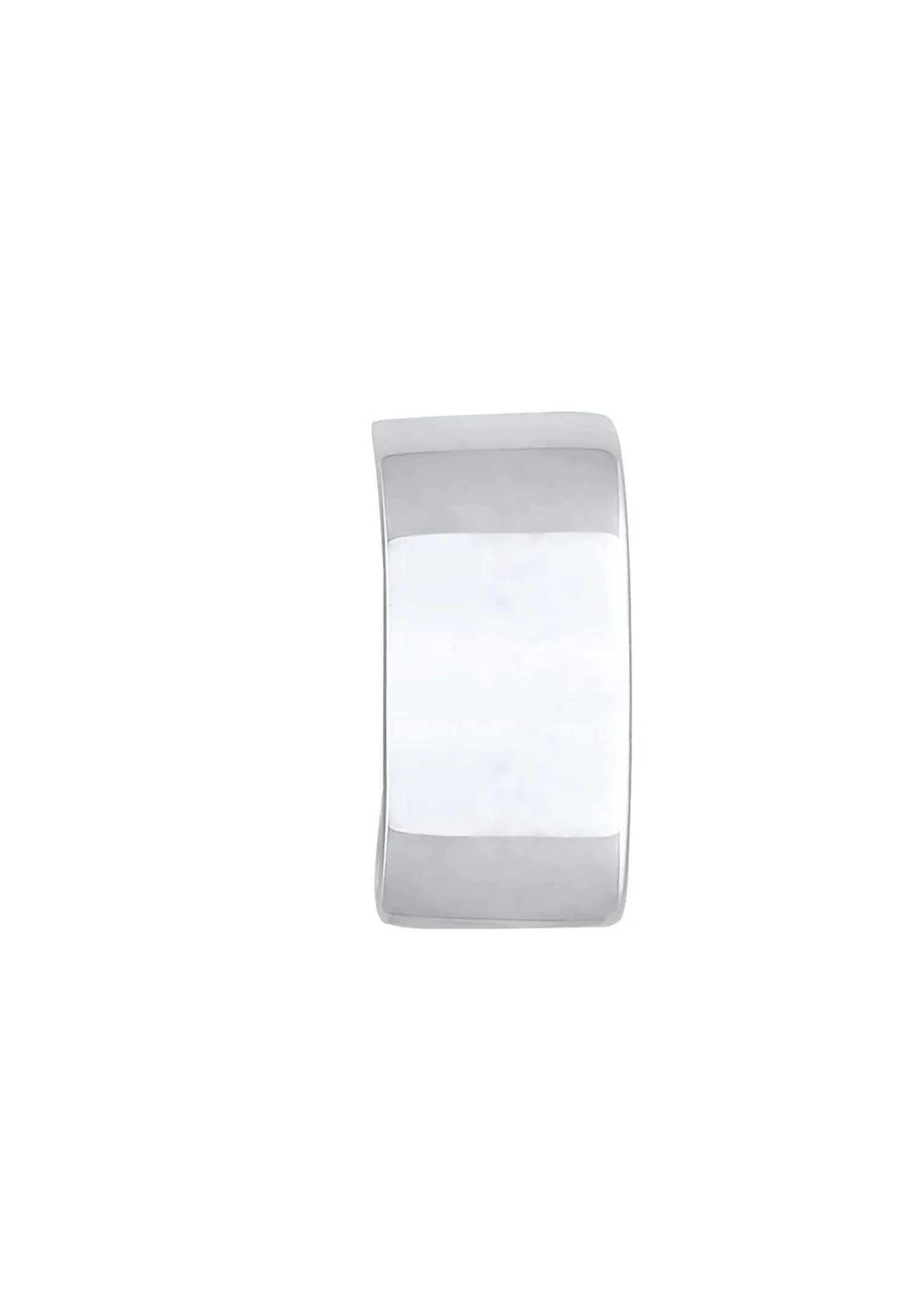 KUZZOI Heren Enkele Oorklem Basis Trend Blogger In 925 Sterling Zilver