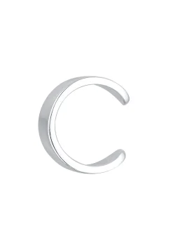 KUZZOI Heren Enkele Oorklem Basis Trend Blogger In 925 Sterling Zilver