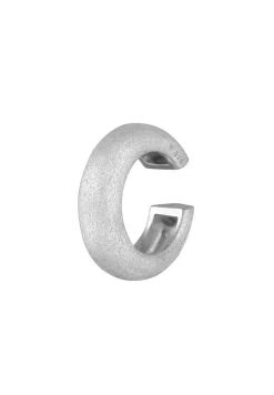 KUZZOI Heren Oorklem Basis Geborsteld In 925 Sterling Zilver
