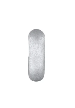 KUZZOI Heren Oorklem Basis Geborsteld In 925 Sterling Zilver