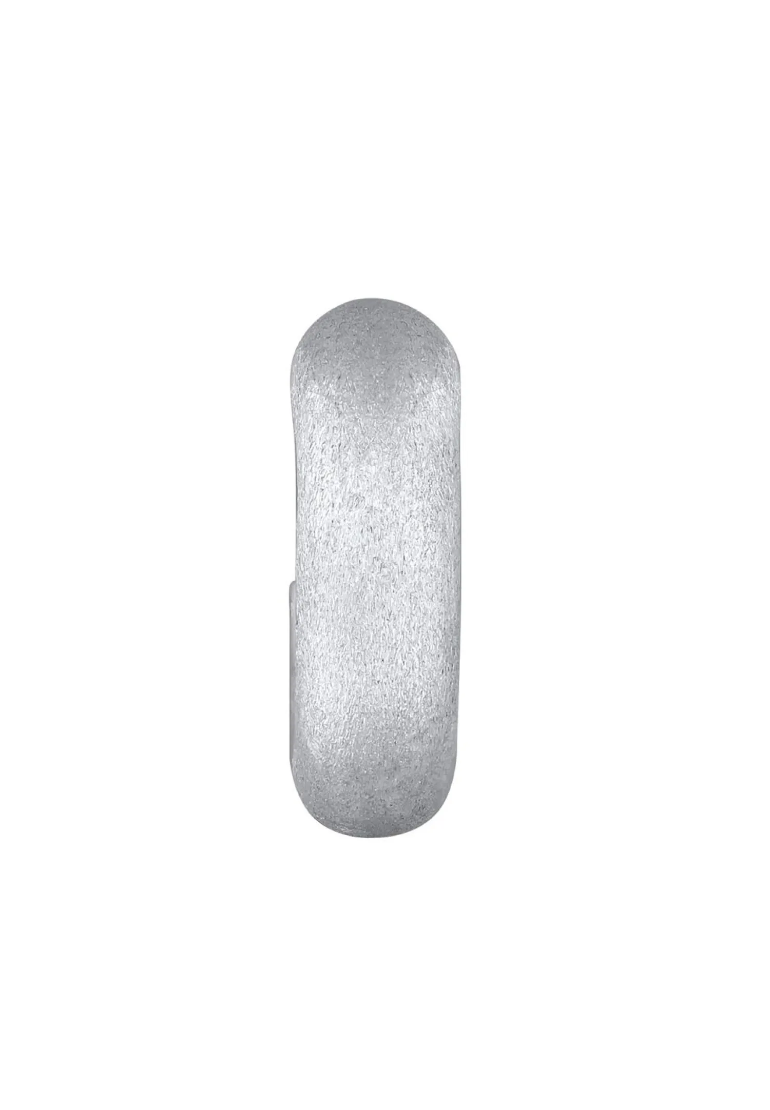 KUZZOI Heren Oorklem Basis Geborsteld In 925 Sterling Zilver