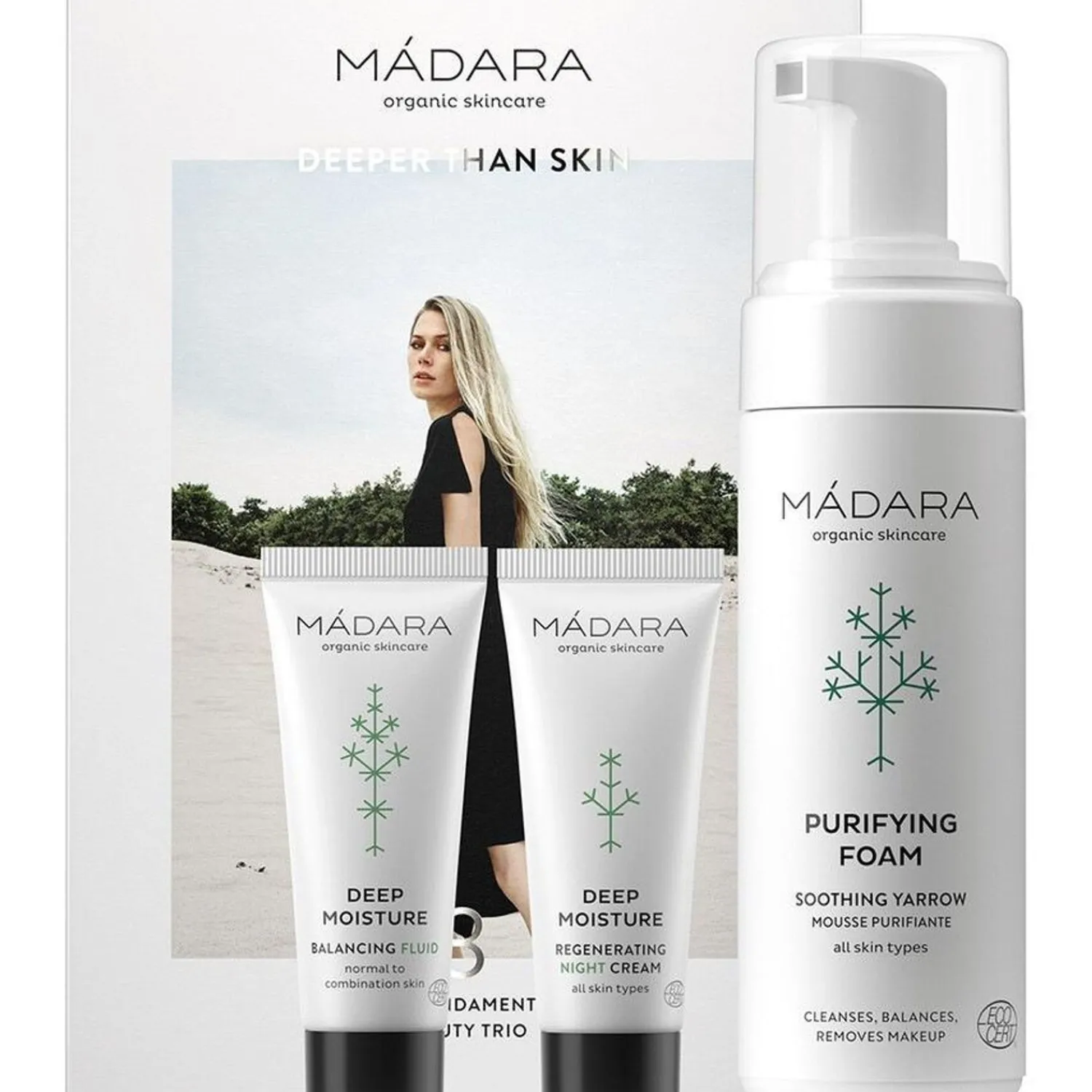 MÁDARA Madara Deep Moisture The Fundamental Beauty Trio 'Deeper Than Skin'