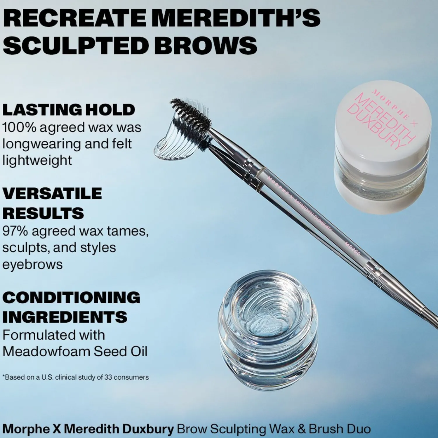 Morphe X Meredith Duxbury Brow Sculpt & Brush Duo