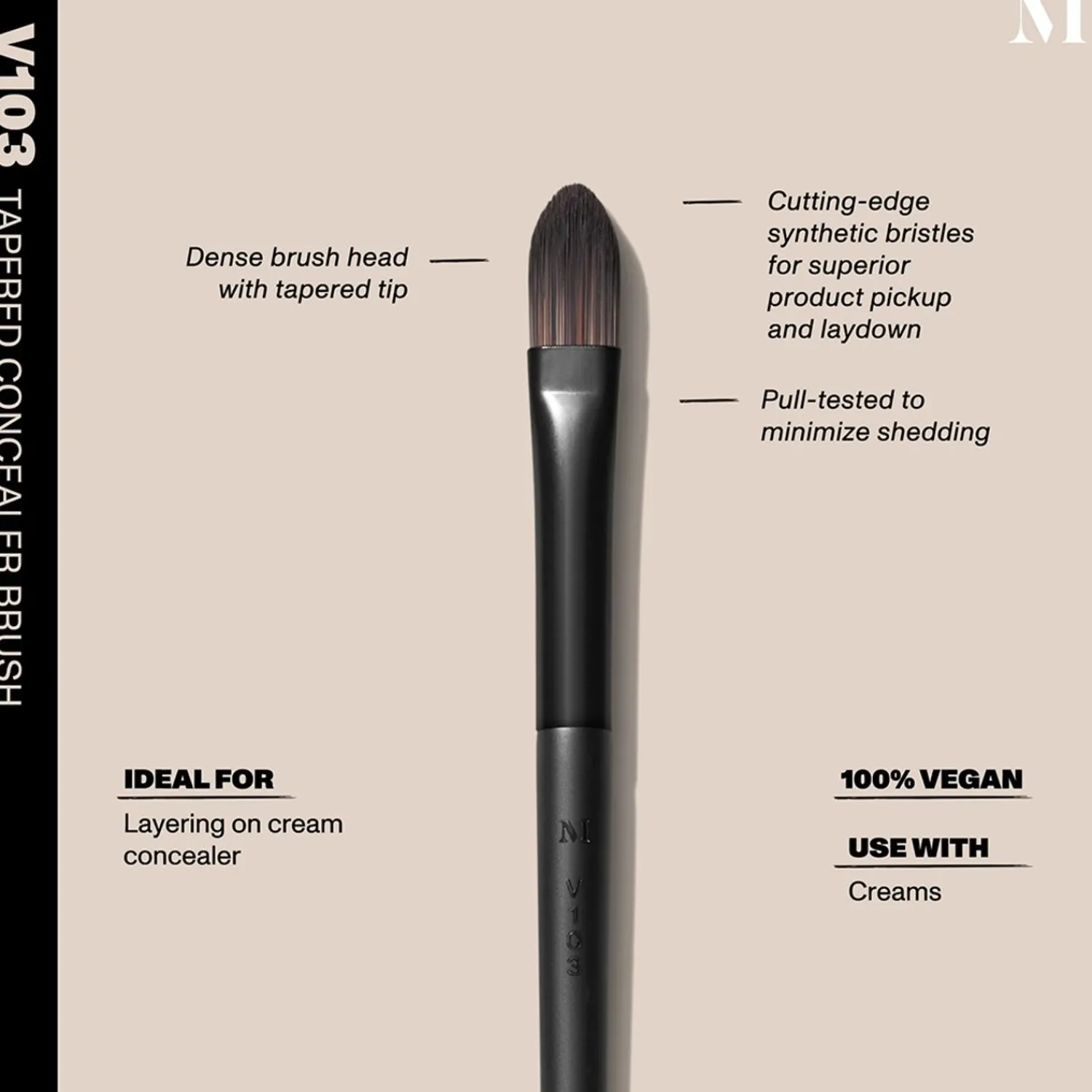 Morphe Vegan Pro Series V103 Toelopend Concealerpenseel