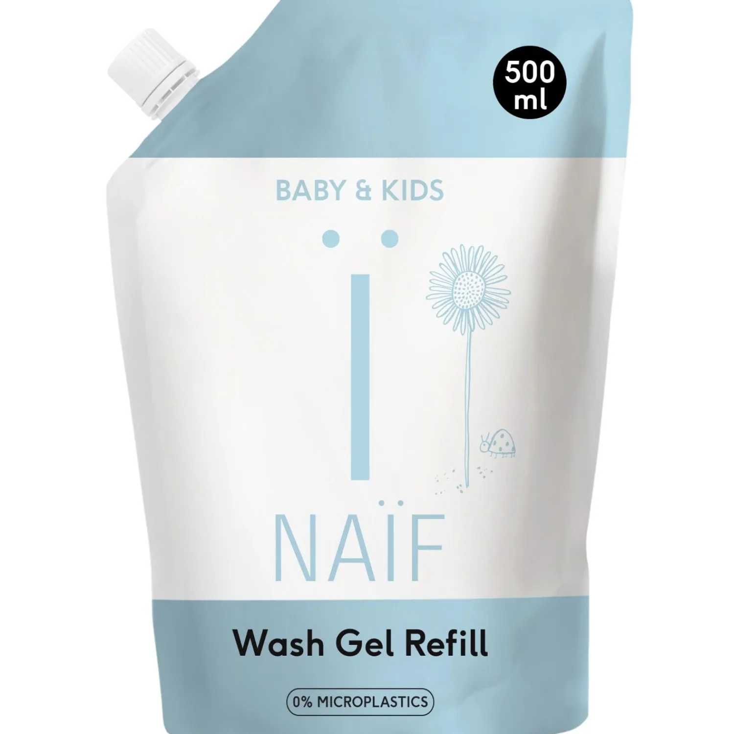 Naif Reinigende Wasgel Voor Baby & Kids Navulverpakking
