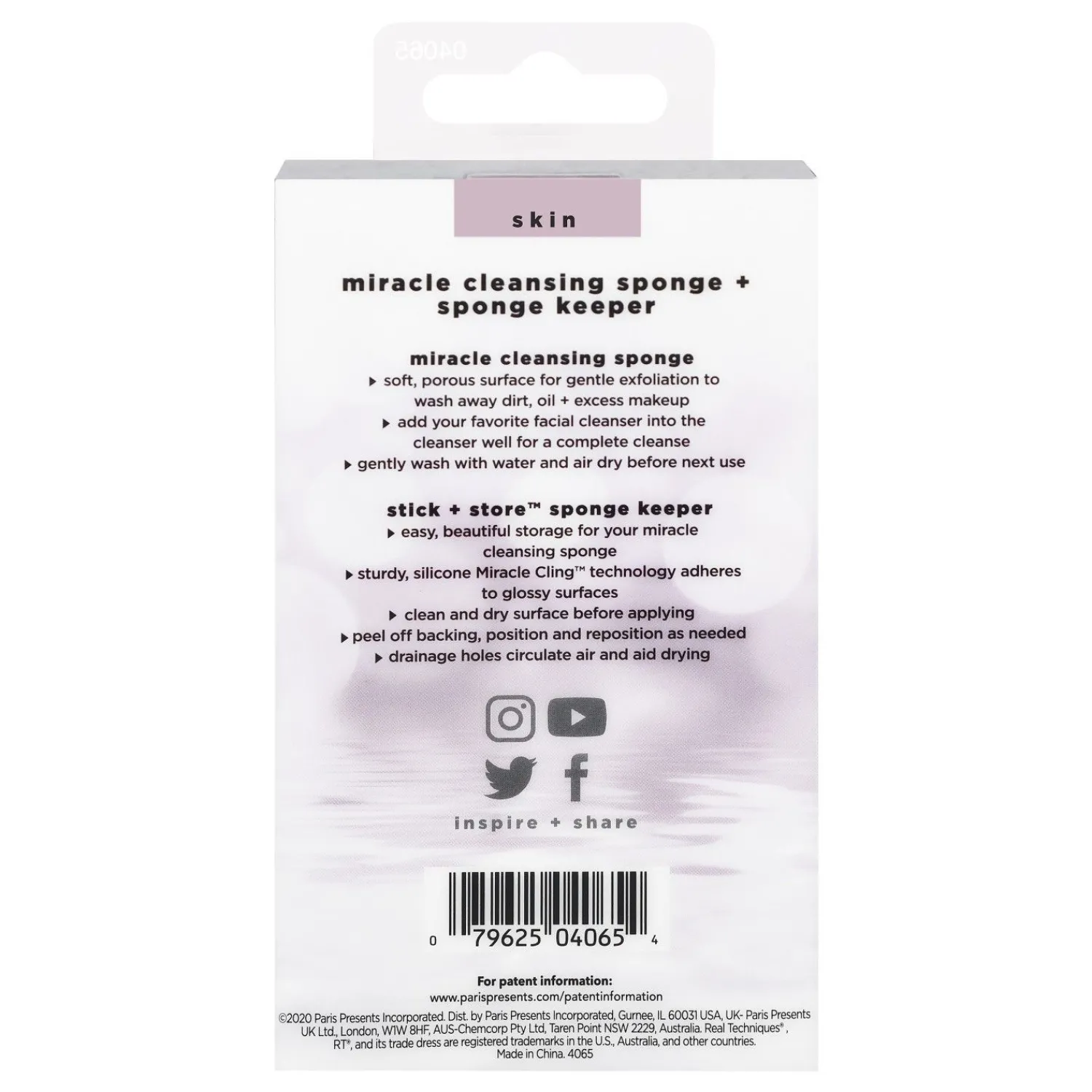 Real Techniques Cleansing Sponge + Keeper