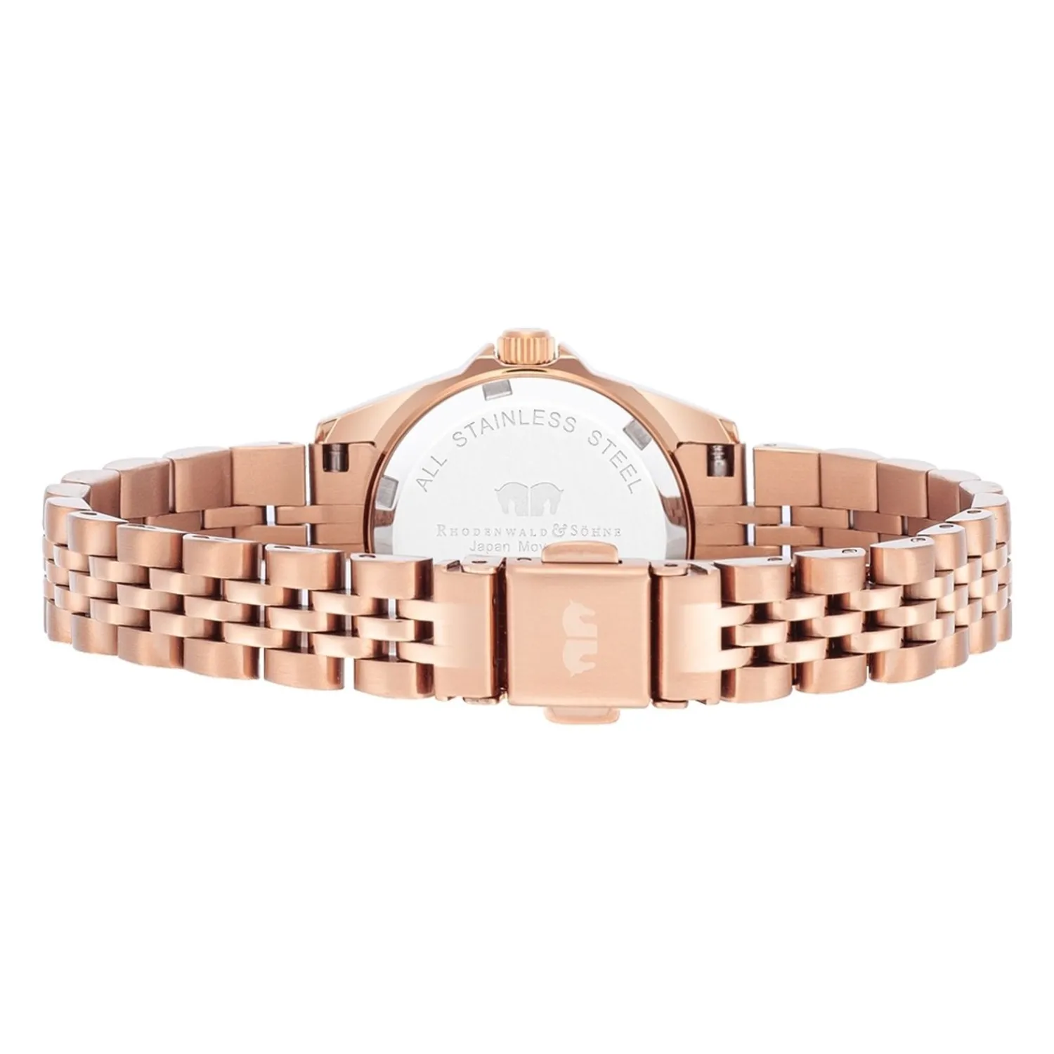 Rhodenwald & Söhne Rhodenwald & Sohne Quartz Horloge Cassina In Rosegoud Edelstaal In Rosegoud