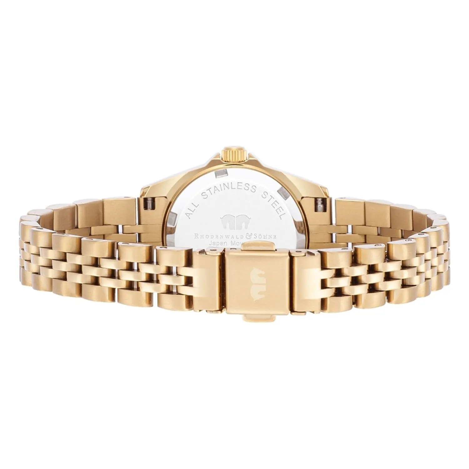 Rhodenwald & Söhne Rhodenwald & Sohne Quartz Horloge Cassina In Geelgoud Edelstaal In Geelgoud